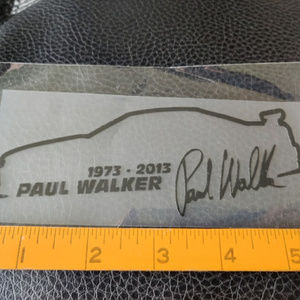 Paul Walker car decal sticker vinyl